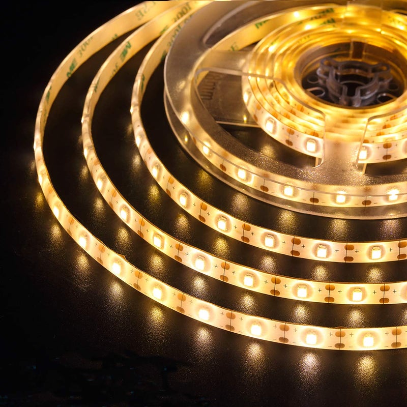 AMIR Upgraded LED Strip Lights, 90 LED 9.84ft Flexible Solar Strip Lights, 8 Lighting Modes, Waterproof for Patio, Garden, Home, Wedding, Courtyard (Warm White) - Image 1